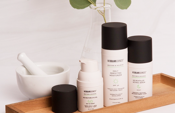 Products showing the skincare collection