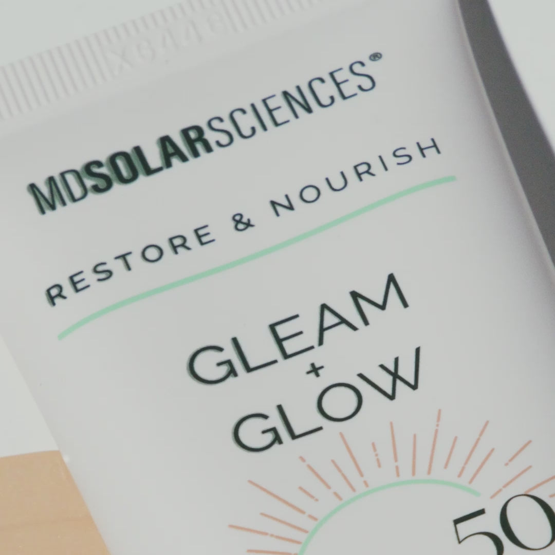 Load video: 'Gleam & Glow' sunscreen video
