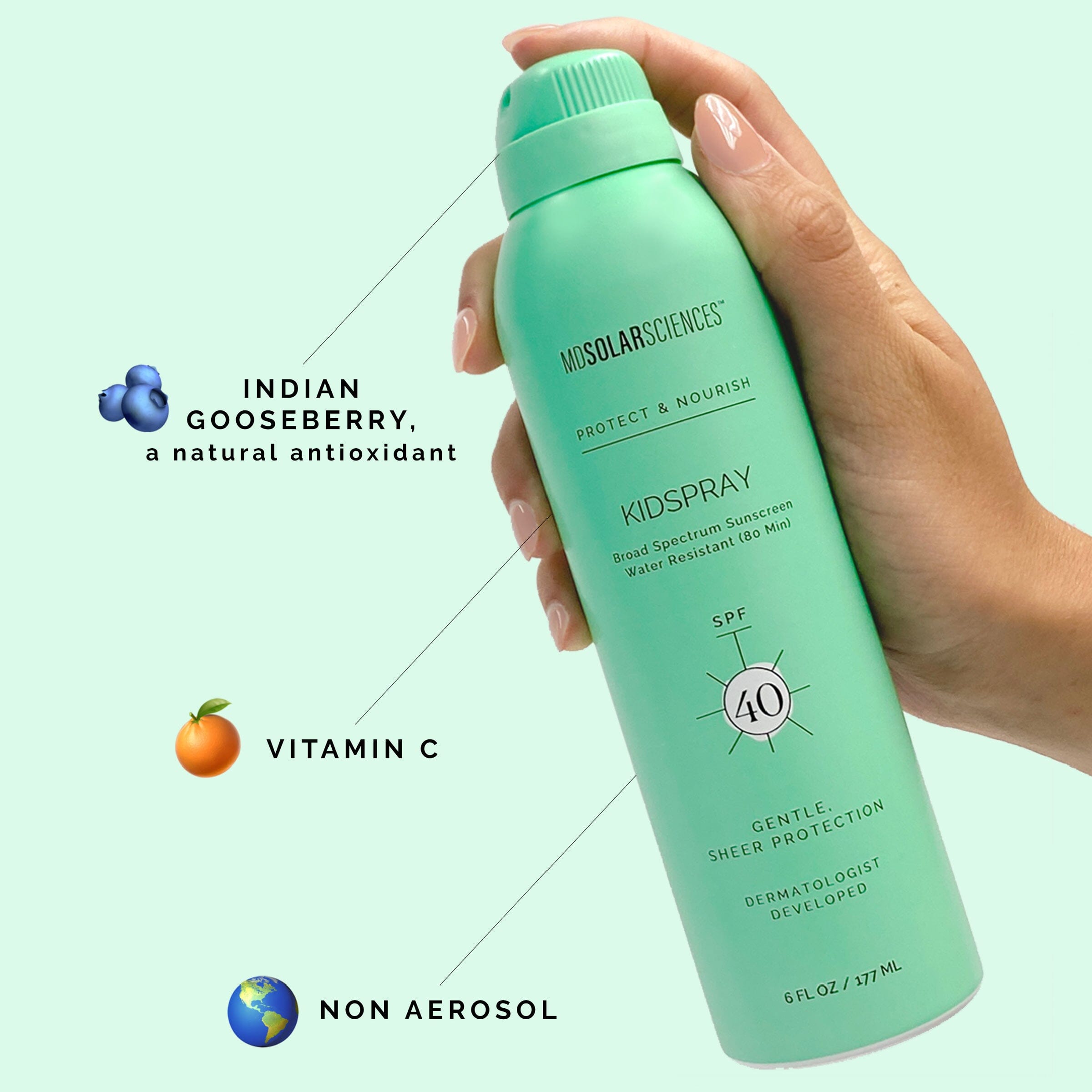 KidSpray SPF 40 suncare MDSolarSciences™