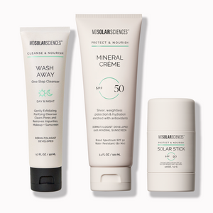 Three skincare products from MDSOLARSCIENCES