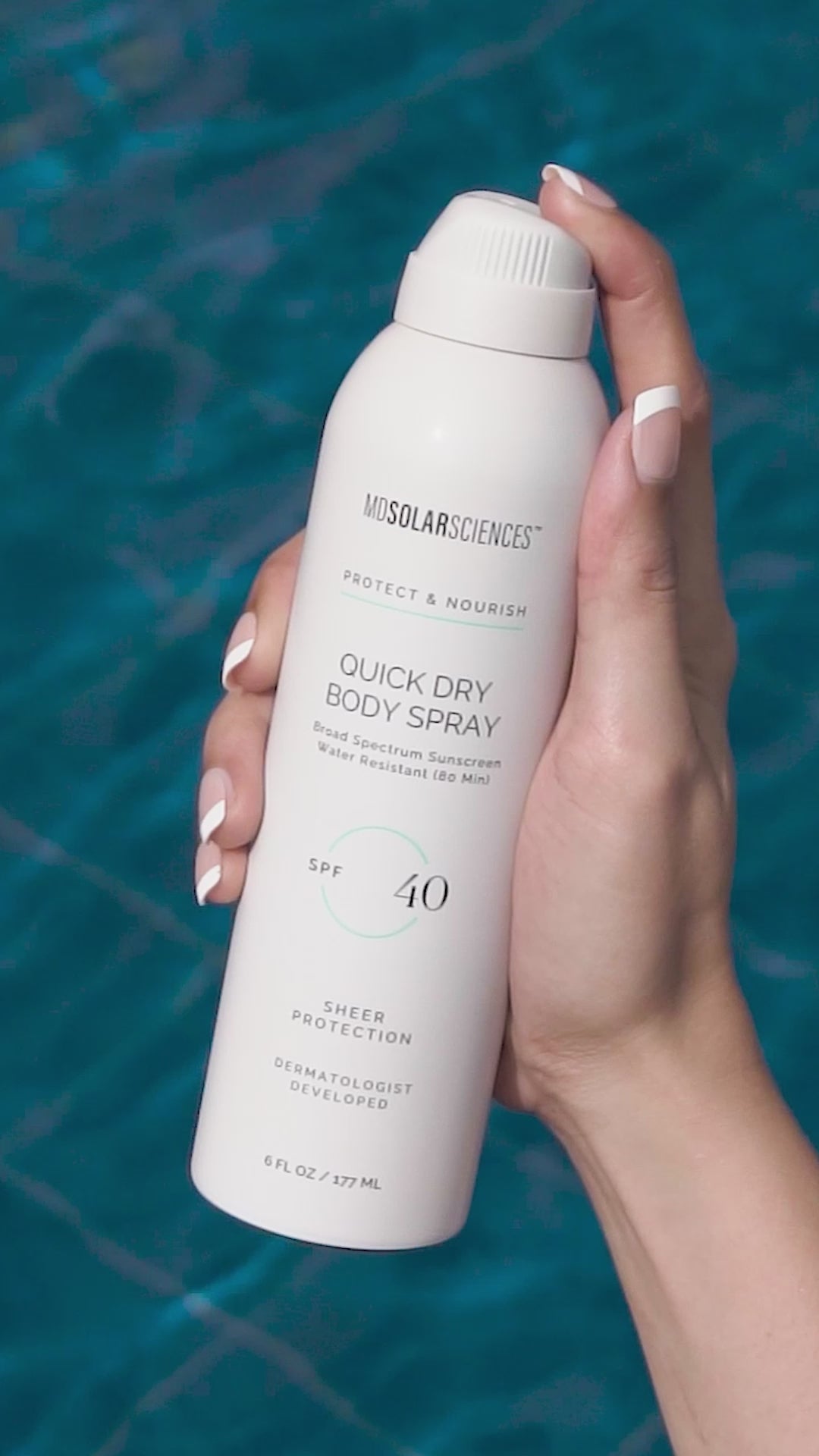 Load video: Quick Dry Spray SPF 40 Duo