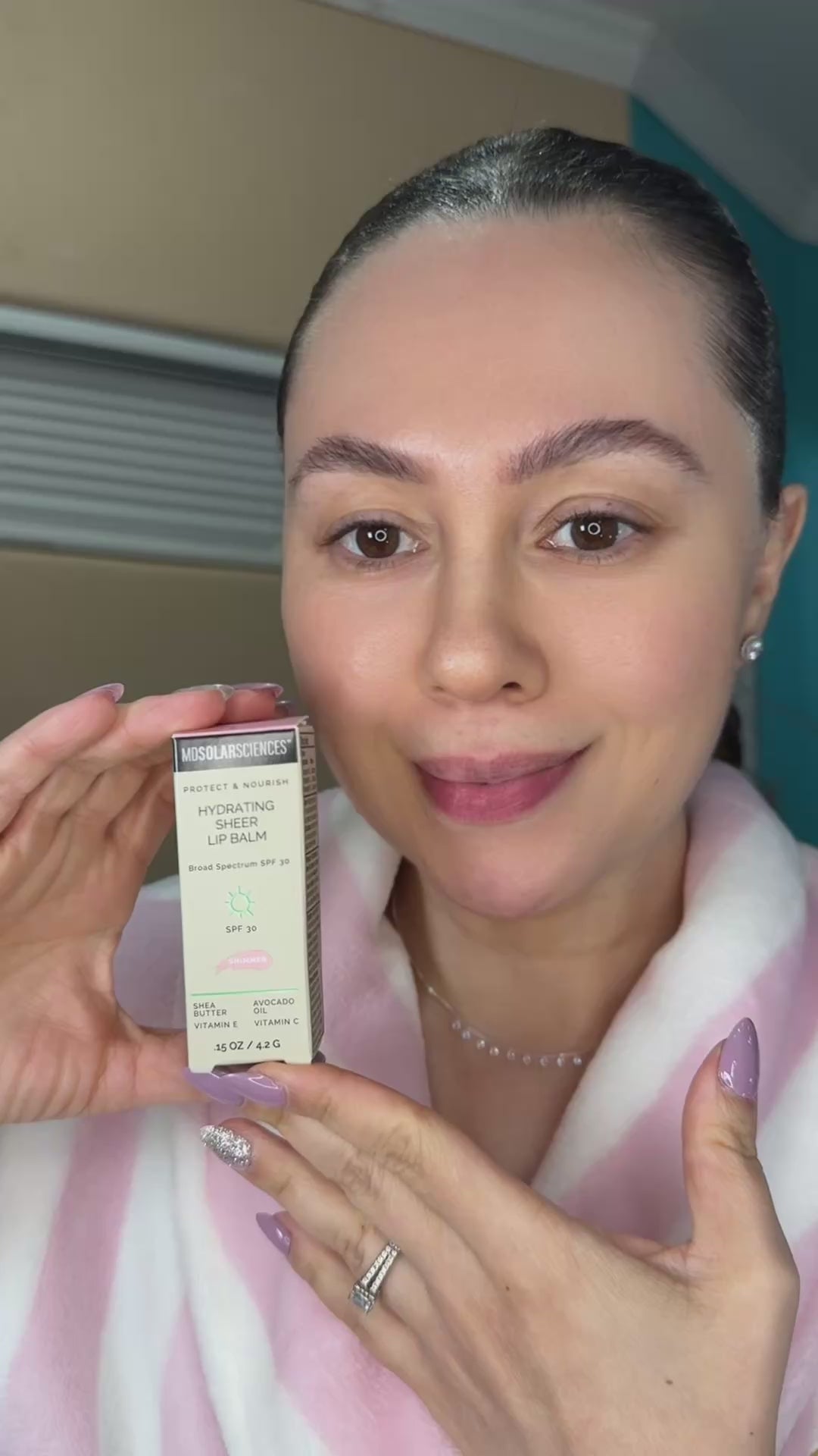 Load video: Hydrating Sheer Lip Balm SPF 30