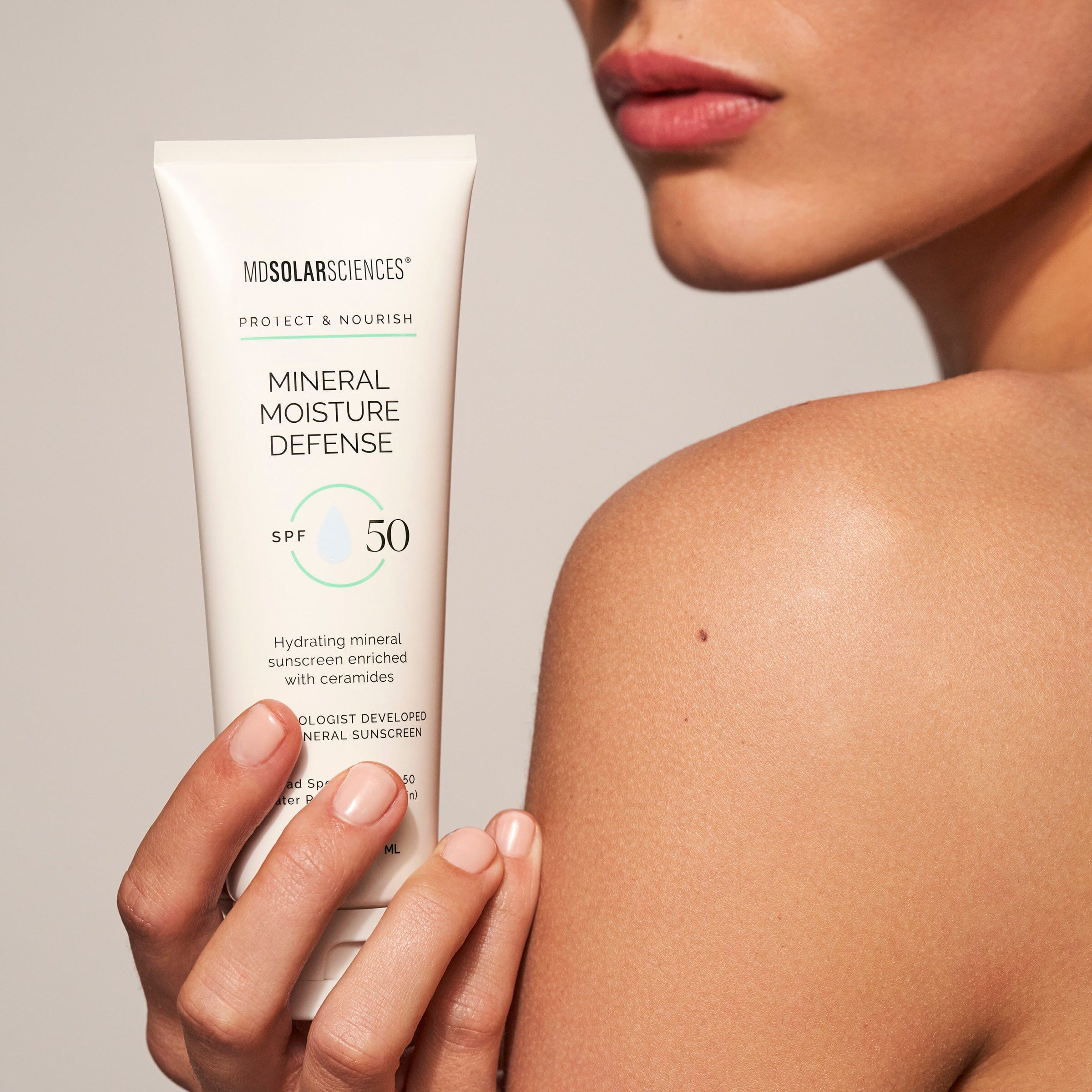 Mineral Moisture Defense SPF 50 suncare MDSolarSciences™ 