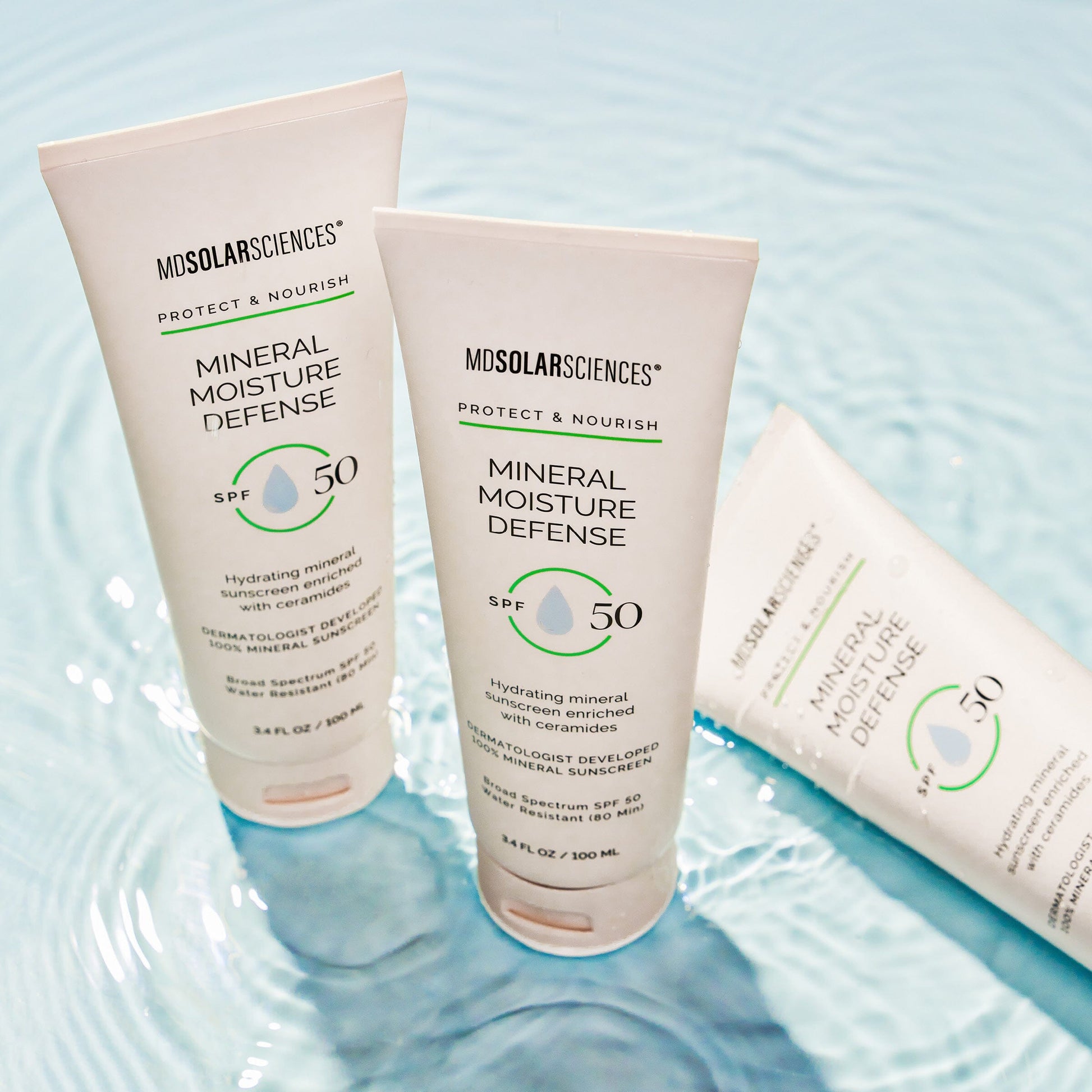 Mineral Moisture Defense SPF 50 suncare MDSolarSciences™ 